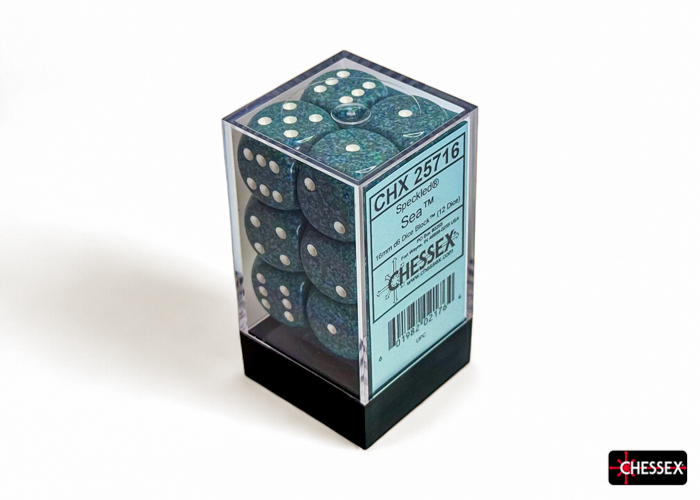 Speckled Sea 16mm d6 Dice Block (12 dice) - CHX25716